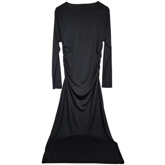 J. Crew Long-sleeve dress in jersey crepe Black L NWT - Picture 2 of 7